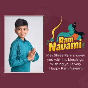 Happy Ram Navami Greetings Social Media Post For Facebook