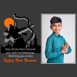 Happy Ram Navami With Blessings Branding Post For Google Business Profile
