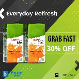Orange Juice Promotion Poster For Pinterest