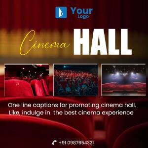 Cinema Hall Promotion Design For Pinterest