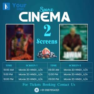 Sparx Cinema - Jawan Movie Schedule Banner For Threads