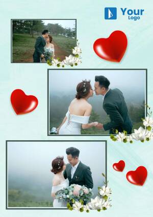Romantic Wedding Collage Post For Twitter