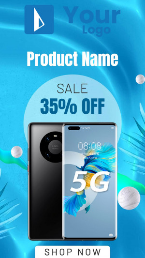 Smartphone on sale with 35% off offer