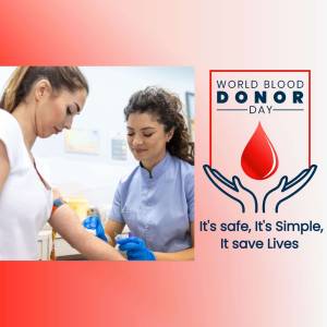 World Blood Donor Day - Give The Gift Of Life Advertisement For Instagram