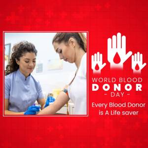 World Blood Donor Day Social Media Post For Facebook