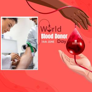 World Blood Donor Day Promotional Banner For WhatsApp