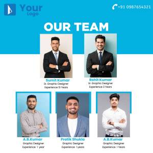 Team photo of graphic designers at Your Logo