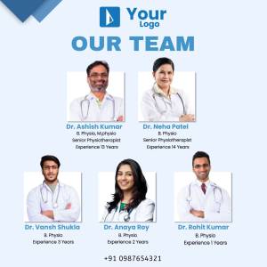 Team of physiotherapists at Your Logo clinic