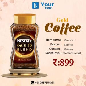 Nescafe Gold Blend Coffee Poster For WhatsApp