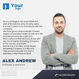 Portrait of Alex Andrew, an employee at Brand.live