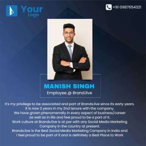 Portrait of Manish Singh, Employee at Brand.live