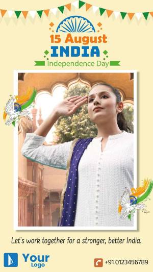 Happy Independence Day India Banner For Pinterest
