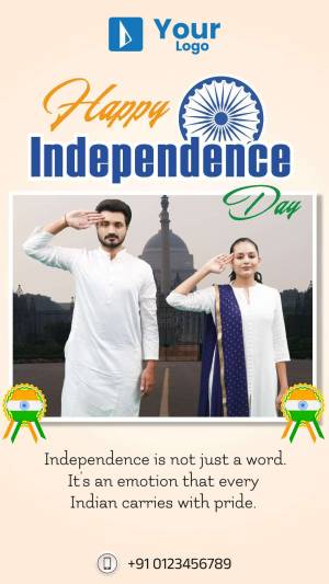 Happy Independence Day Poster For Threads