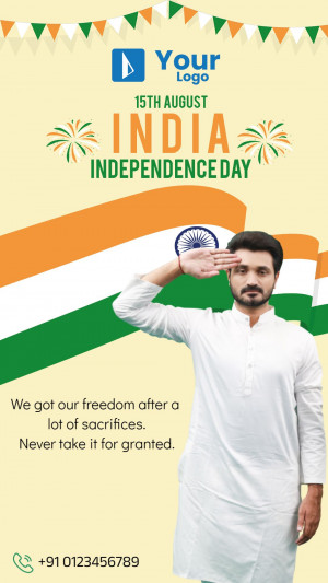 India Independence Day Celebration Creative Design For Facebook