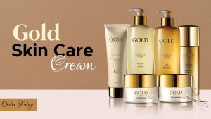 Gold Skin Care Collection Graphic For Telegram