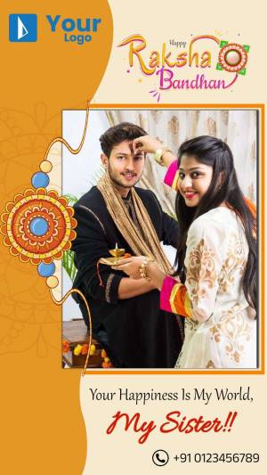 Raksha Bandhan celebration with brother and sister