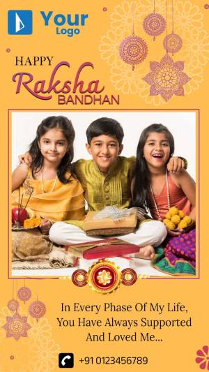 Raksha Bandhan celebration with siblings and gifts