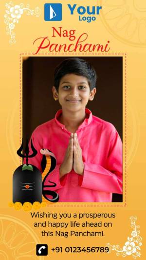 Nag Panchami Greetings Flyer For LinkedIn