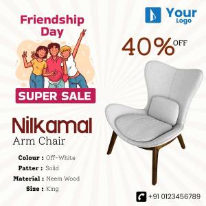 Friendship Day Sale on Nilkamal Arm Chair