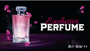 Exclusive Lightning Perfume Advertisement Promotional Banner For Snapchat