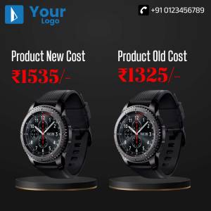 Smartwatch Price Comparison Graphic For Facebook