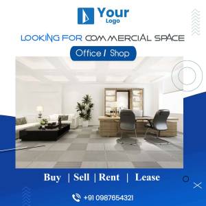Interior view of a modern office or shop space available for lease or sale.