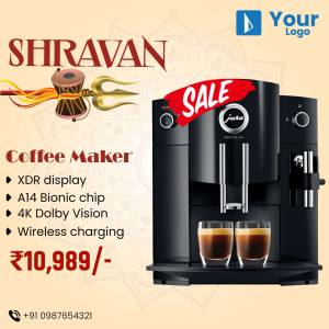 Jura coffee maker on sale with Shravan festival theme