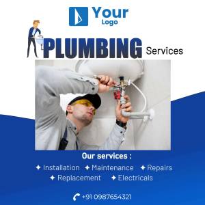 Plumber repairing pipes under a sink