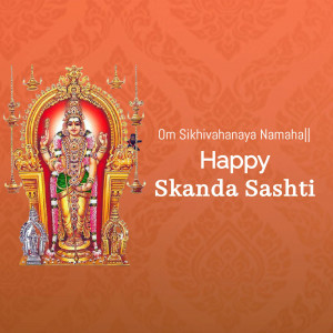 Happy Skanda Sashti Greetings Banner For Facebook