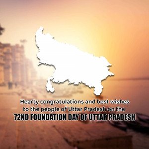 Uttar Pradesh Foundation Day Flyer For Twitter