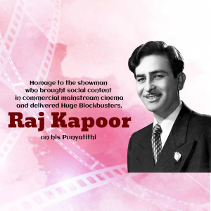 Raj Kapoor - The Showman Of Indian Cinema Post For WhatsApp