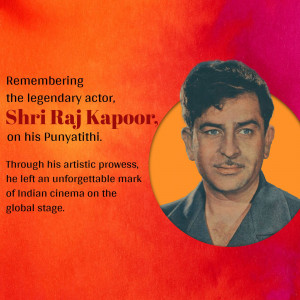 Remembering Shri Raj Kapoor Branding Post For Telegram