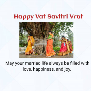 Happy Vat Savitri Vrat Poster For LinkedIn