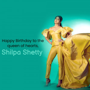 Shilpa Shetty Birthday Wish Business Poster For Telegram