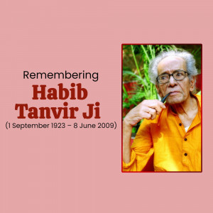 Remembering Habib Tanvir Ji Image For Twitter