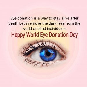 World Eye Donation Day Awareness Template For WhatsApp