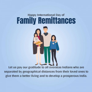 International Day Of Family Remittances Social Media Post For LinkedIn