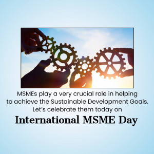 International MSME Day - Sustainable Development Social Media Post For WhatsApp