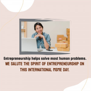 International MSME Day - Entrepreneurship Design For Telegram