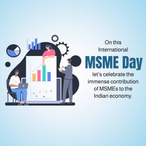 International MSME Day Celebration Promotional Banner For Google Business Profile