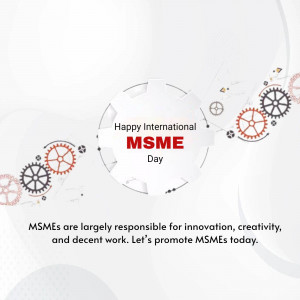 Happy International MSME Day Marketing Image For Twitter