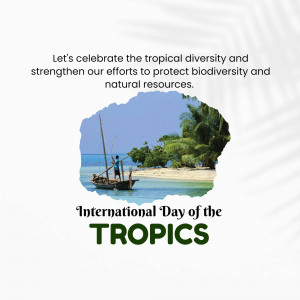 International Day Of The Tropics Creative Design For Telegram