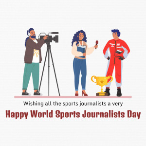 Happy World Sports Journalists Day Advertisement For Threads