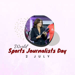 World Sports Journalists Day Business Poster For WhatsApp