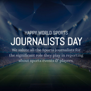 Happy World Journalists Day - Sports Image For LinkedIn