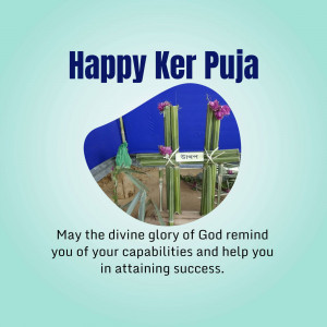 Ker Puja celebration with a festive message