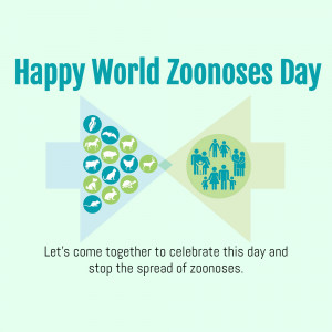 Happy World Zoonoses Day Business Poster For WhatsApp