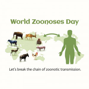 World Zoonoses Day Illustration Banner For X