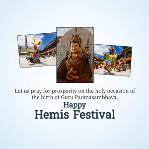 Happy Hemis Festival Banner For WhatsApp
