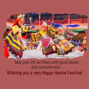 Hemis Festival Celebration Artwork For WhatsApp